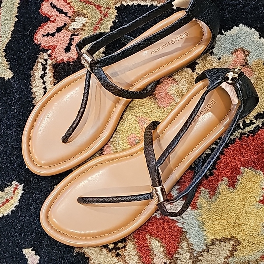 BCBG Eneration Black Sandals